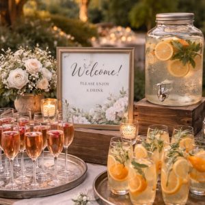 Blush Garden Table Set