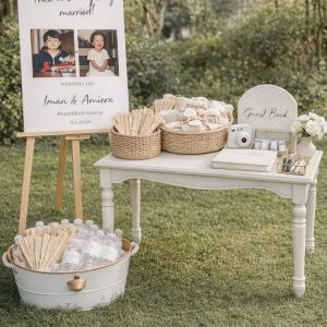 Alternative view of White Rose Ceremony Arch