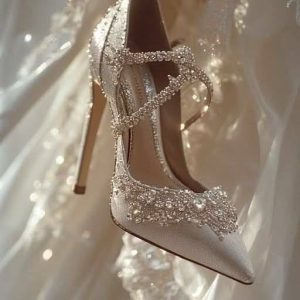 Pearl Strap Bridal Sandals